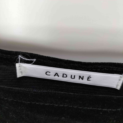 カデュネ CADUNE シアーベロアカットソー レディース